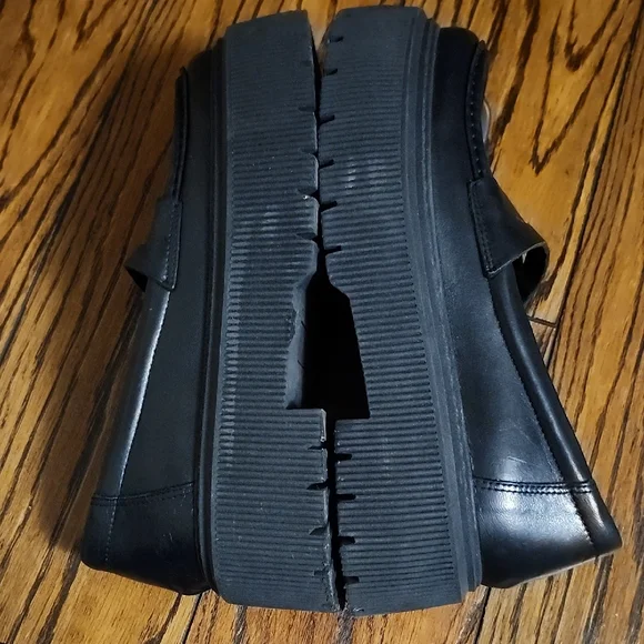 FLOYD Charlie Loafers, Women’s 37 | Black Leather | Platform Slip-Ons - Picture 6 of 13